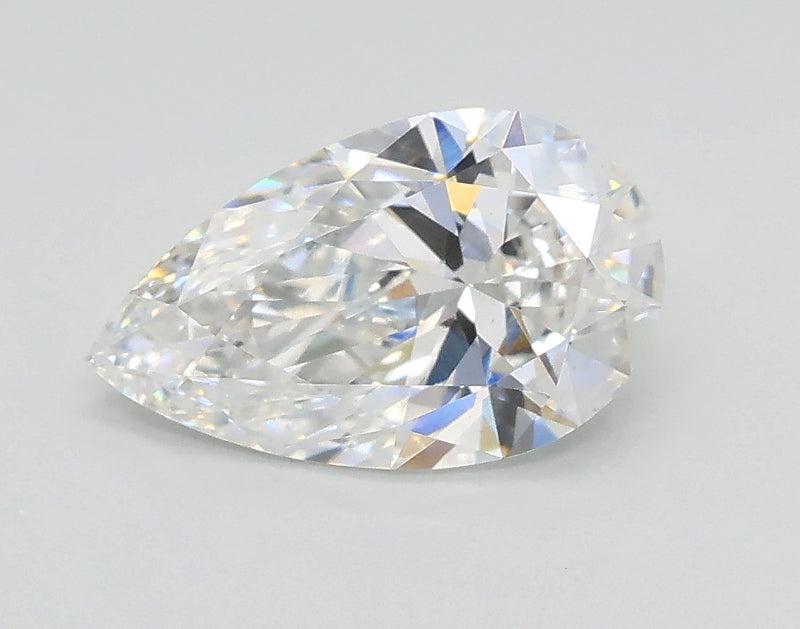 Lab-Grown 1.02 Carat Pear Shape Diamond color D Clarity VS2, precious stones, engagement diamonds