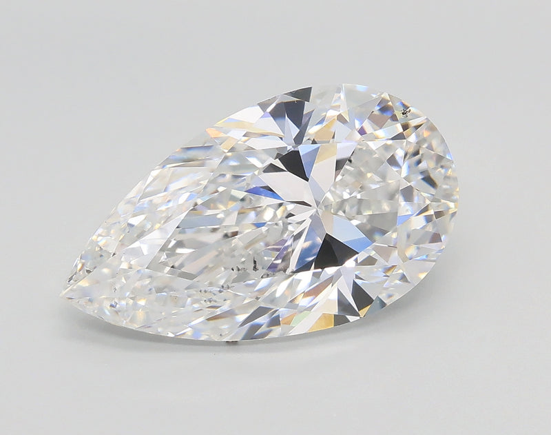 Lab-Grown 3.51 Carat Pear Shape Diamond color D Clarity VS1, precious stones, engagement diamonds