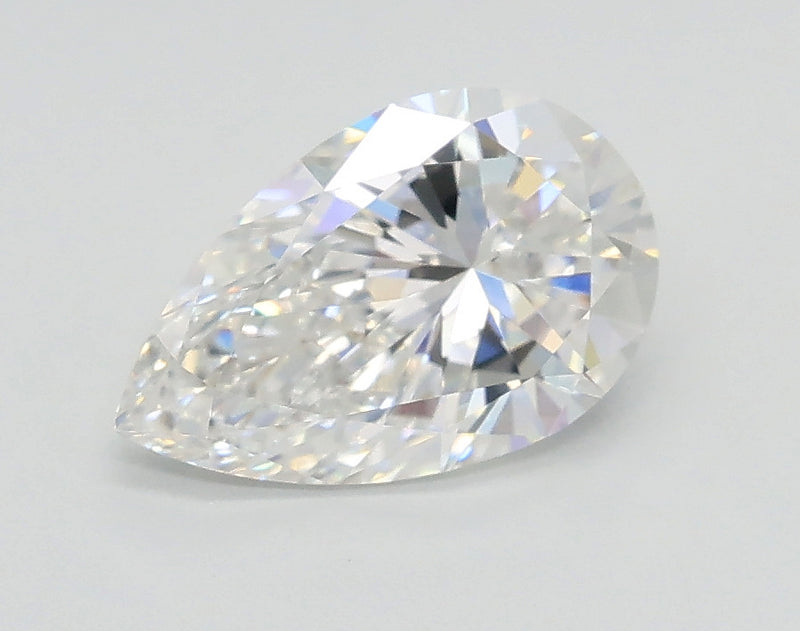 Lab-Grown 1.01 Carat Pear Shape Diamond color D Clarity VS1, precious stones, engagement diamonds