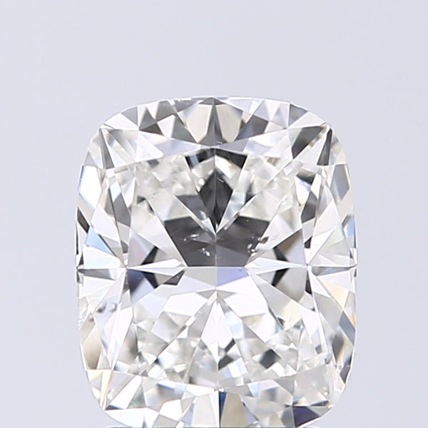 Lab-Grown 2.02 Carat Cushion Modified Brilliant Cut Diamond color G Clarity SI2 With GIA Certificate, precious stones, engagement diamonds