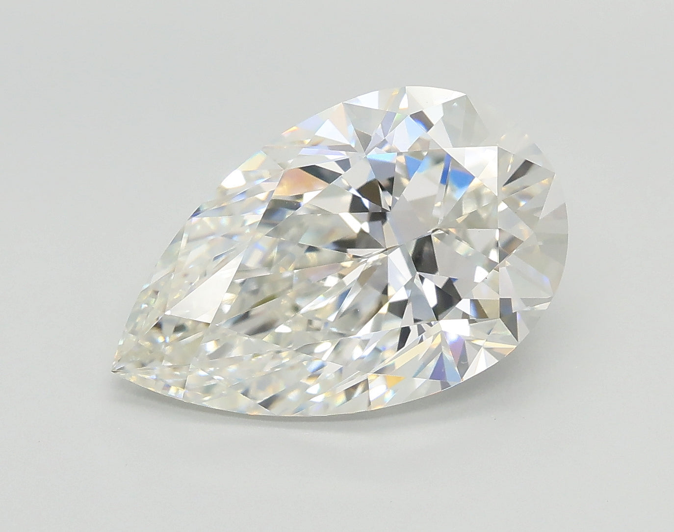 Lab-Grown 3.54 Carat Pear Shape Diamond color G Clarity VS1 With GIA Certificate, precious stones, engagement diamonds
