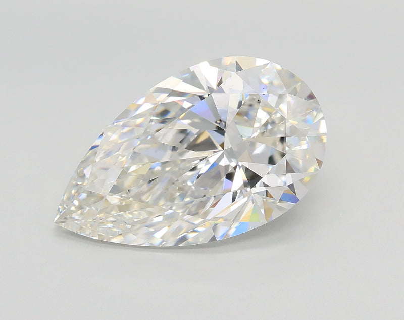 Lab-Grown 3.56 Carat Pear Shape Diamond color F Clarity VS2 With GIA Certificate, precious stones, engagement diamonds