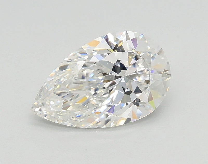 Lab-Grown 1.02 Carat Pear Shape Diamond color F Clarity VVS2 With GIA Certificate, precious stones, engagement diamonds