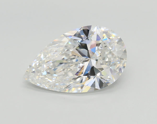 Lab-Grown 2.70 Carat Pear Shape Diamond color E Clarity VS1 With GIA Certificate, precious stones, engagement diamonds