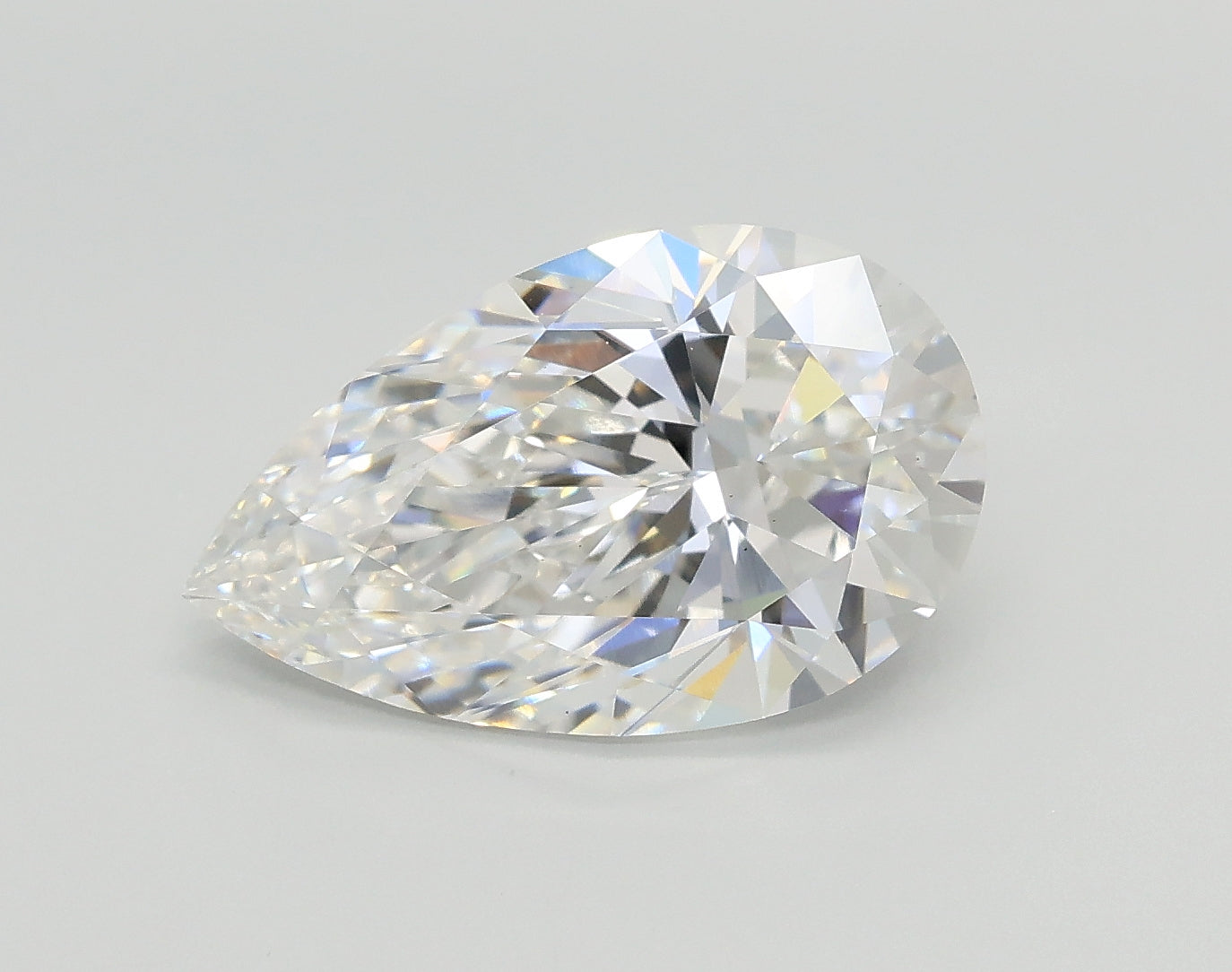 Lab-Grown 2.57 Carat Pear Shape Diamond color E Clarity VS1 With GIA Certificate, precious stones, engagement diamonds