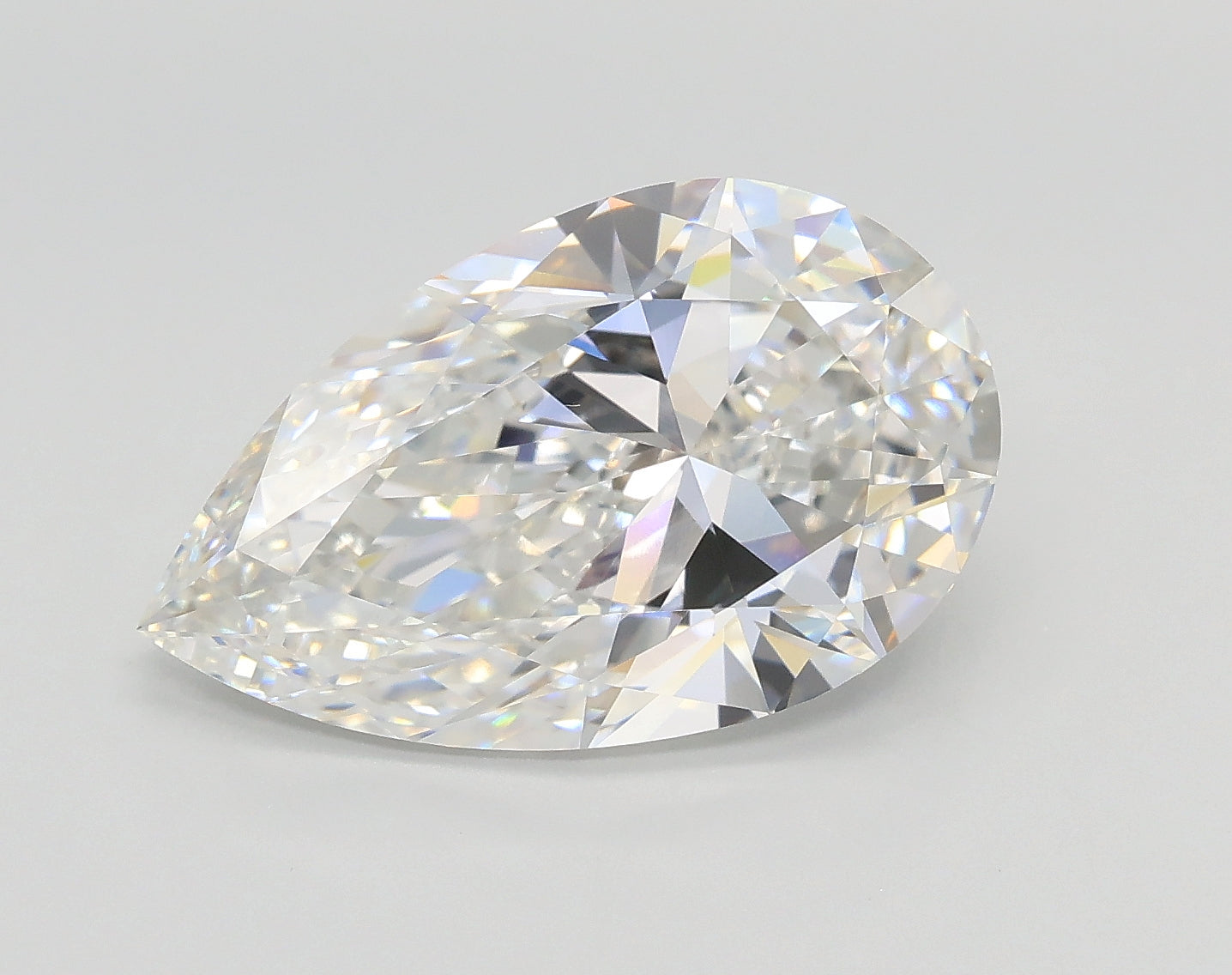 Lab-Grown 3.71 Carat Pear Shape Diamond color E Clarity VVS2 With GIA Certificate, precious stones, engagement diamonds