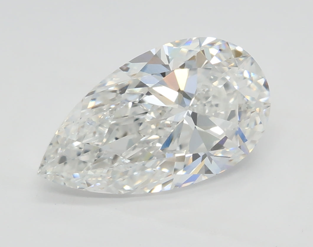 Lab-Grown 2.08 Carat Pear Shape Diamond color E Clarity VVS2, precious stones, engagement diamonds