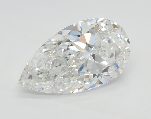 Lab-Grown 2.08 Carat Pear Shape Diamond color E Clarity VVS2, precious stones, engagement diamonds