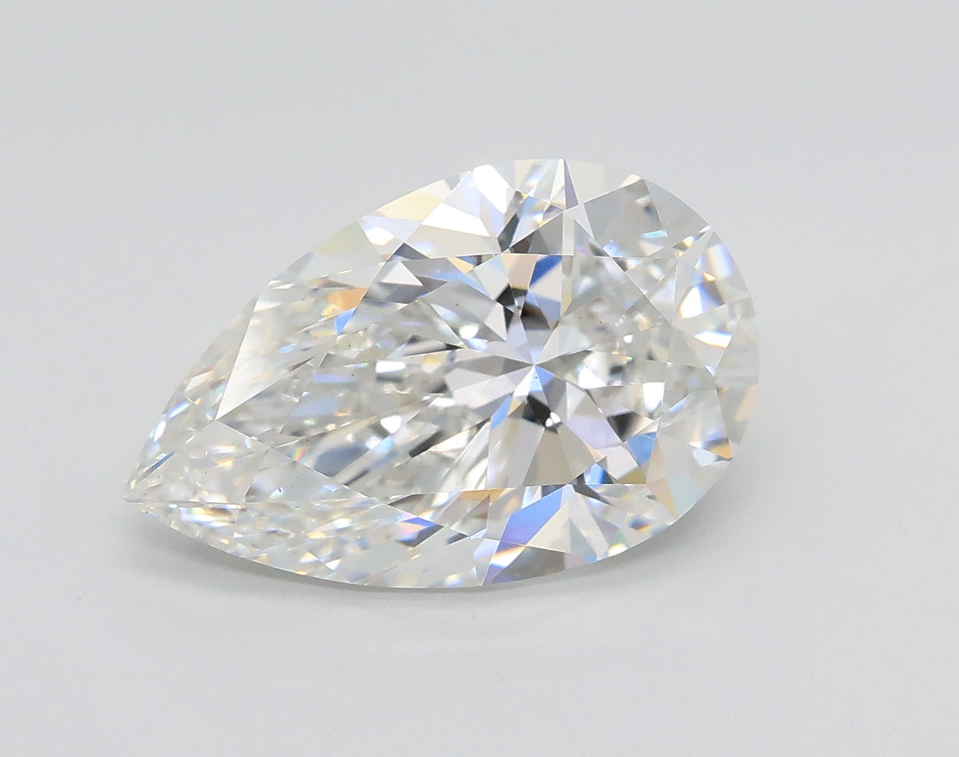 Lab-Grown 3.01 Carat Pear Shape Diamond color F Clarity VS2 With GIA Certificate, precious stones, engagement diamonds