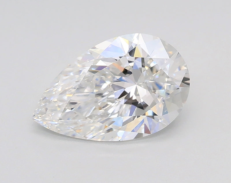 Lab-Grown 1.51 Carat Pear Shape Diamond color D Clarity VS2 With GIA Certificate, precious stones, engagement diamonds