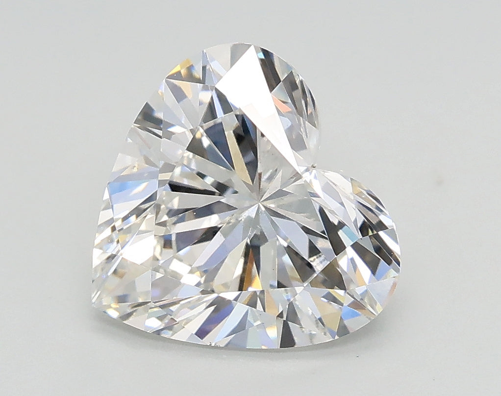 Lab-Grown 2.01 Carat Heart Shape Diamond color E Clarity VS2, precious stones, engagement diamonds