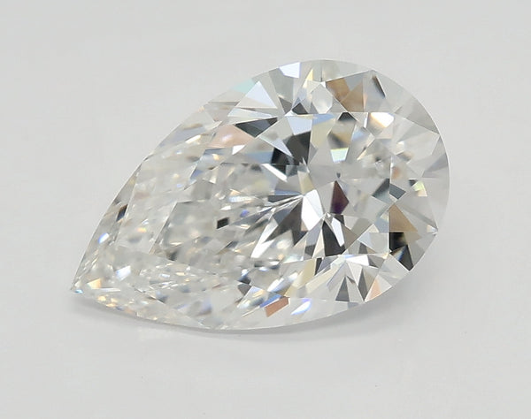 Lab-Grown 1.53 Carat Pear Shape Diamond color E Clarity VVS2 With GIA Certificate, precious stones, engagement diamonds