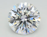 Lab-Grown 3.05 Carat Round Brilliant Diamond color E Clarity VS2 With GIA Certificate, precious stones, engagement diamonds