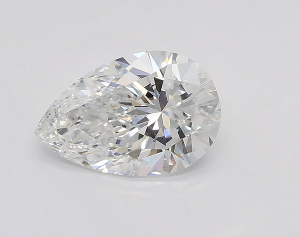 Lab-Grown 1.00 Carat Pear Shape Diamond color D Clarity VVS2, precious stones, engagement diamonds