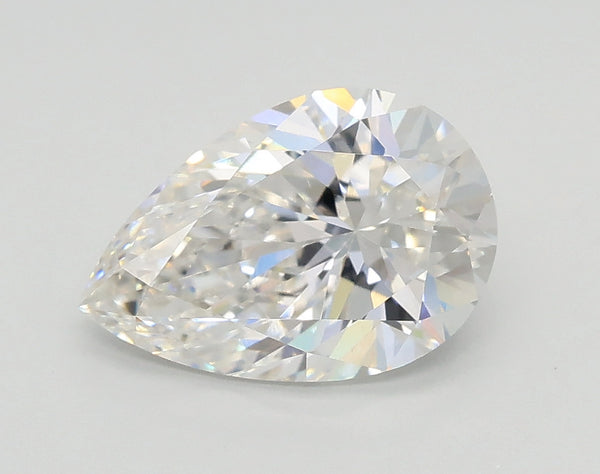 Lab-Grown 1.54 Carat Pear Shape Diamond color F Clarity VVS2, precious stones, engagement diamonds