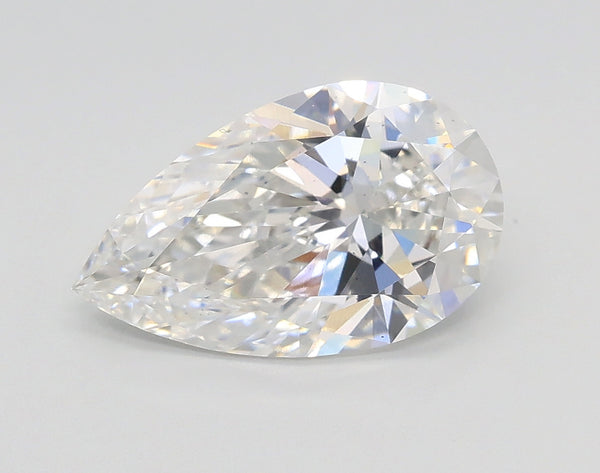 Lab-Grown 1.72 Carat Pear Shape Diamond color E Clarity VS2 With GIA Certificate, precious stones, engagement diamonds