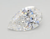 Lab-Grown 2.50 Carat Pear Shape Diamond color E Clarity VVS2 With GIA Certificate, precious stones, engagement diamonds