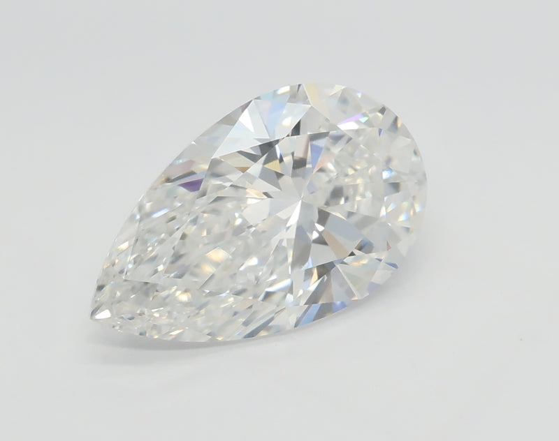 Lab-Grown 2.02 Carat Pear Shape Diamond color E Clarity VVS2 With GIA Certificate, precious stones, engagement diamonds