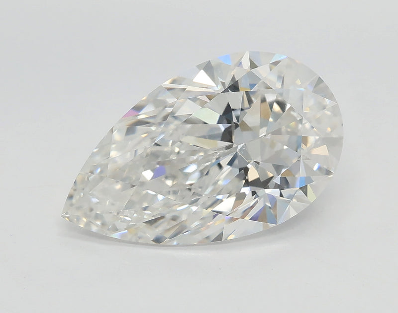 Lab-Grown 3.05 Carat Pear Shape Diamond color F Clarity VVS1 With GIA Certificate, precious stones, engagement diamonds