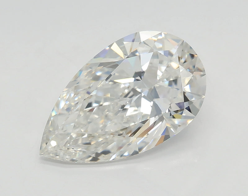 Lab-Grown 2.55 Carat Pear Shape Diamond color F Clarity VS1 With GIA Certificate, precious stones, engagement diamonds