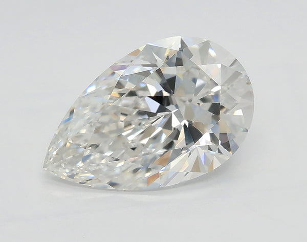 Lab-Grown 2.01 Carat Pear Shape Diamond color E Clarity VS1 With GIA Certificate, precious stones, engagement diamonds