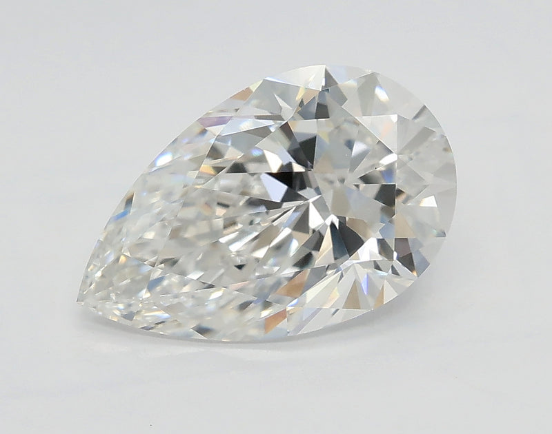 Lab-Grown 2.01 Carat Pear Shape Diamond color E Clarity VS1 With GIA Certificate, precious stones, engagement diamonds