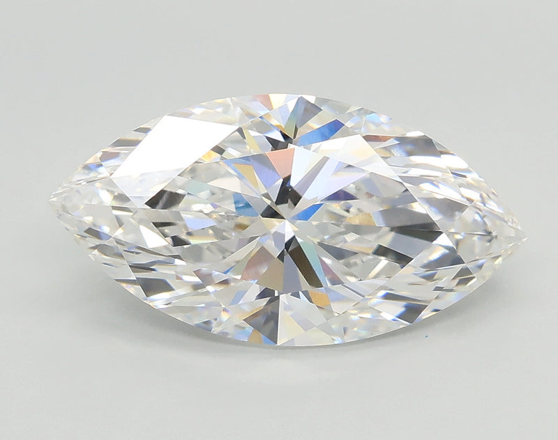 Lab-Grown 3.01 Carat Marquis Shape Diamond color E Clarity VVS2 With GIA Certificate, precious stones, engagement diamonds