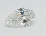 Lab-Grown 2.55 Carat Pear Shape Diamond color D Clarity VS2, precious stones, engagement diamonds