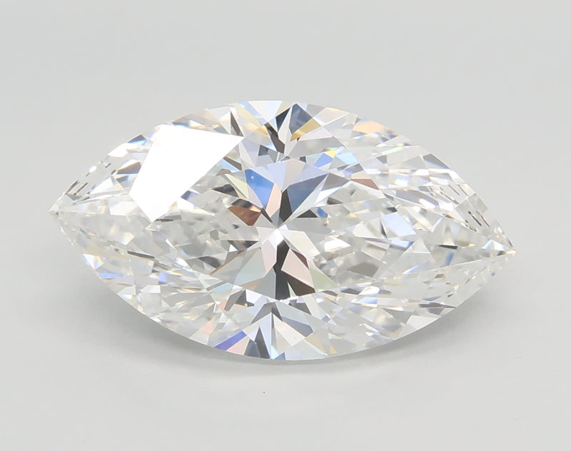 Lab-Grown 3.01 Carat Marquis Shape Diamond color E Clarity SI1 With GIA Certificate, precious stones, engagement diamonds