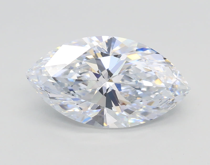 Lab-Grown 2.02 Carat Marquis Shape Diamond color E Clarity IF, precious stones, engagement diamonds