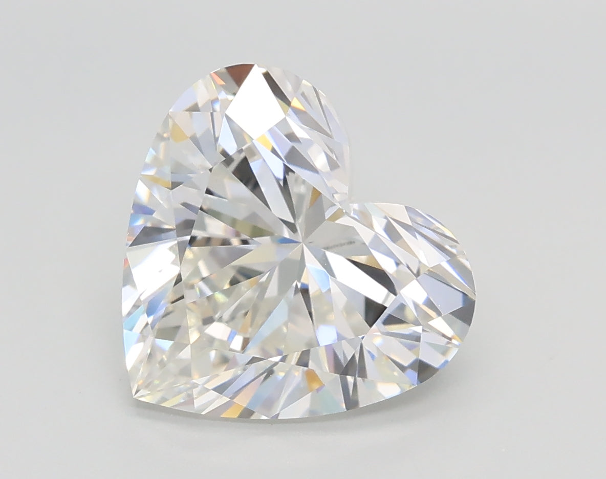 Lab-Grown 2.82 Carat Heart Shape Diamond color F Clarity VVS2, precious stones, engagement diamonds