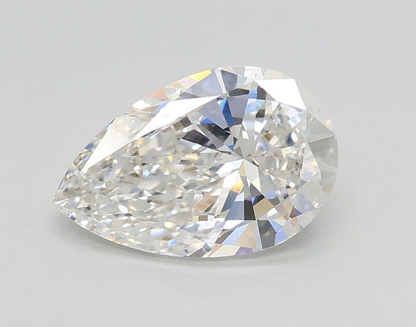 Lab-Grown 1.01 Carat Pear Shape Diamond color F Clarity VVS2, precious stones, engagement diamonds