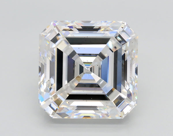 Lab-Grown 7.03 Carat Asscher Cut Diamond color E Clarity VS2, precious stones, engagement diamonds