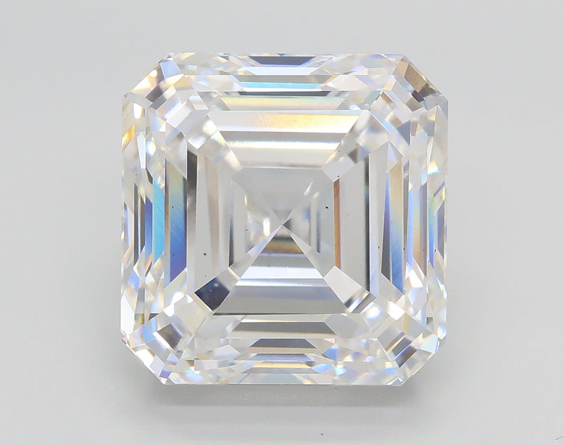 Lab-Grown 8.01 Carat Asscher Cut Diamond color E Clarity VS1, precious stones, engagement diamonds