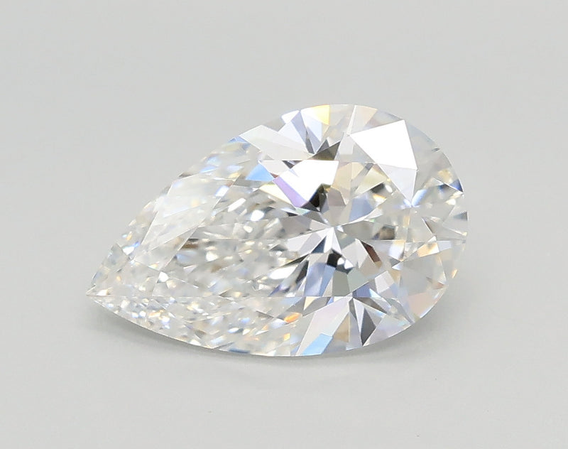 Lab-Grown 1.34 Carat Pear Shape Diamond color E Clarity VVS2, precious stones, engagement diamonds