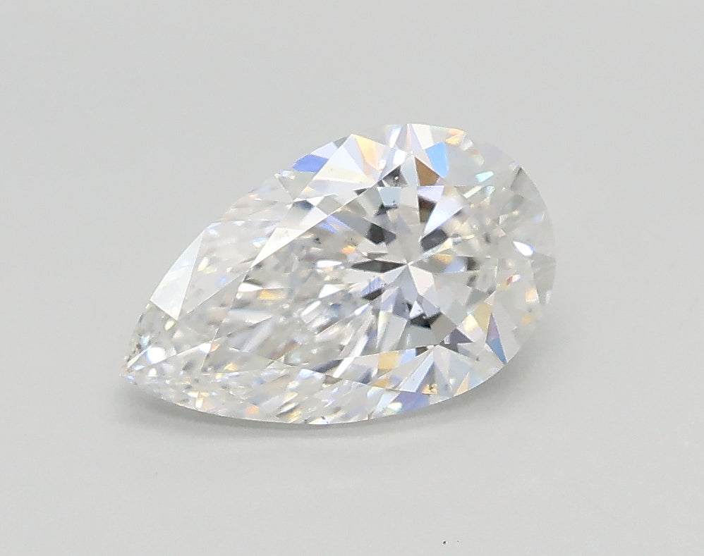Lab-Grown 1.01 Carat Pear Shape Diamond color E Clarity VS2, precious stones, engagement diamonds
