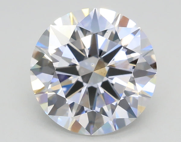 Lab-Grown 2.55 Carat Round Brilliant Diamond color E Clarity VS1, precious stones, engagement diamonds