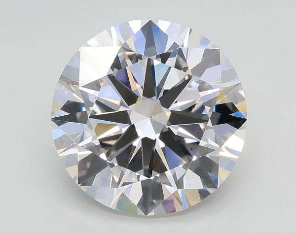 Lab-Grown 3.76 Carat Round Brilliant Diamond color F Clarity VS2, precious stones, engagement diamonds