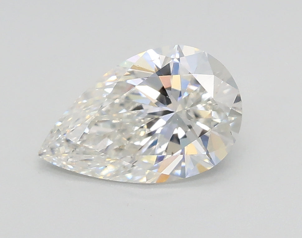 Lab-Grown 1.08 Carat Pear Shape Diamond color F Clarity VVS2, precious stones, engagement diamonds