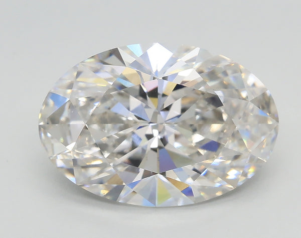 Lab-Grown 3.71 Carat Oval Shape Diamond color G Clarity VS2, precious stones, engagement diamonds