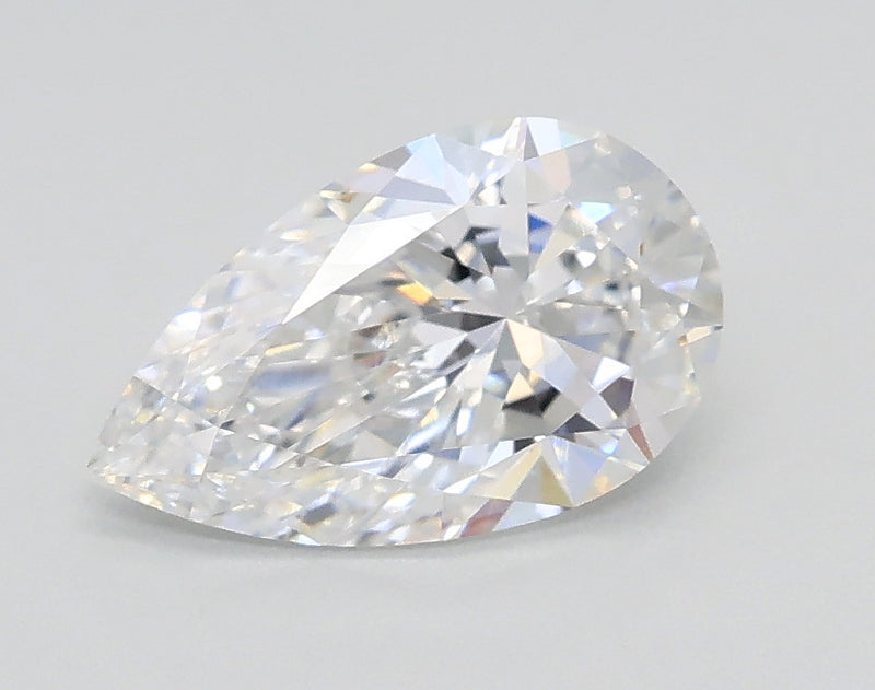 Lab-Grown 1.01 Carat Pear Shape Diamond color D Clarity VS1, precious stones, engagement diamonds