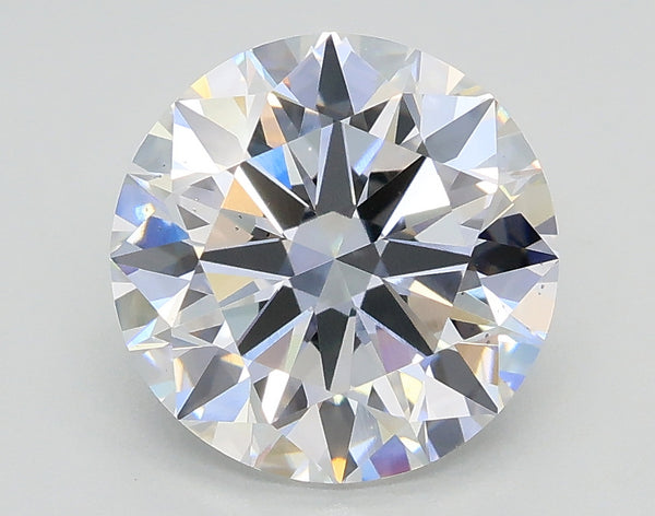 Lab-Grown 2.53 Carat Round Brilliant Diamond color D Clarity VS2, precious stones, engagement diamonds