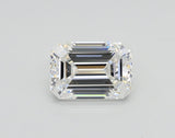 Lab-Grown 1.50 Carat Emerald Cut Diamond color E Clarity VVS2, precious stones, engagement diamonds