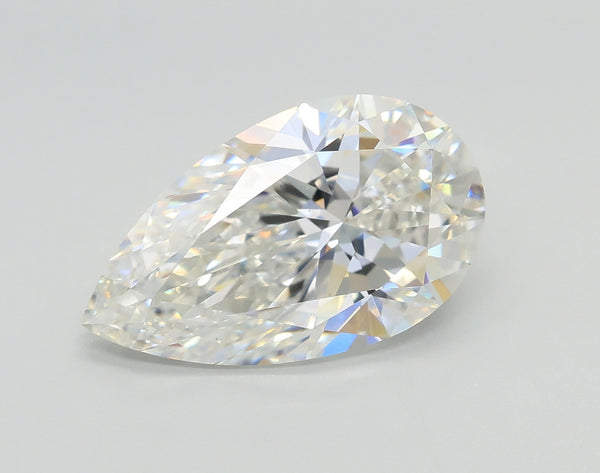 Lab-Grown 3.01 Carat Pear Shape Diamond color F Clarity VS1, precious stones, engagement diamonds