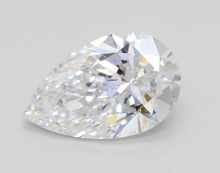 Lab-Grown 1.01 Carat Pear Shape Diamond color D Clarity VS2, precious stones, engagement diamonds