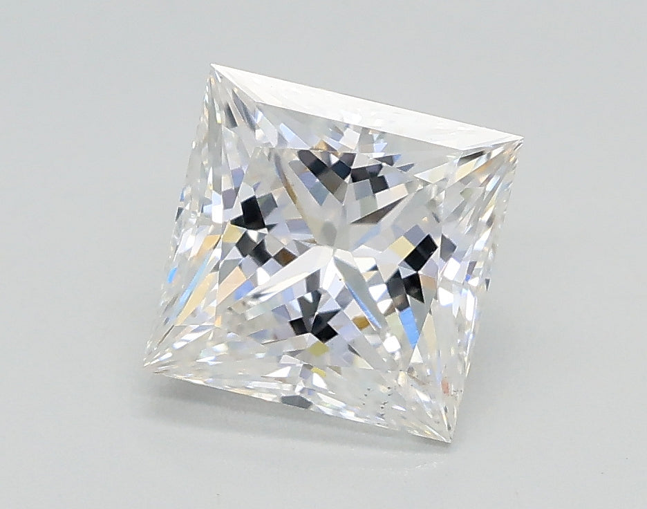Lab-Grown 1.37 Carat Princess Cut Diamond color E Clarity VS2, precious stones, engagement diamonds