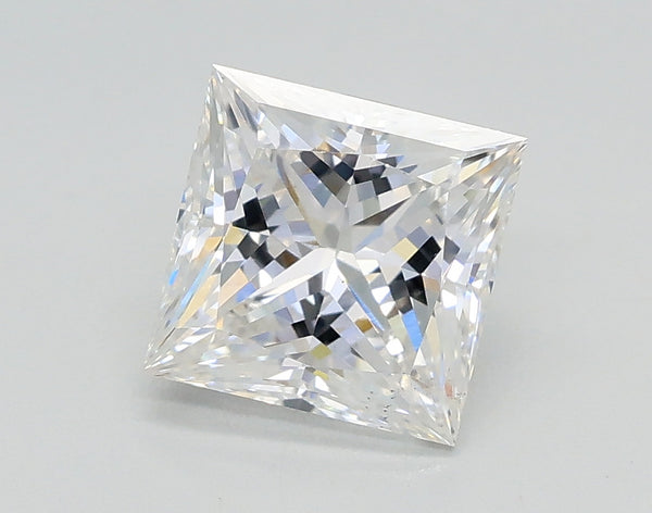Lab-Grown 1.37 Carat Princess Cut Diamond color E Clarity VS2, precious stones, engagement diamonds