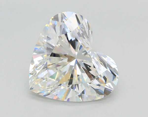 Lab-Grown 3.08 Carat Heart Shape Diamond color F Clarity VS1, precious stones, engagement diamonds