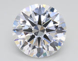 Lab-Grown 3.05 Carat Round Brilliant Diamond color D Clarity VS1, precious stones, engagement diamonds