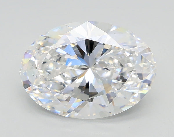 Lab-Grown 2.02 Carat Oval Shape Diamond color D Clarity VS2, precious stones, engagement diamonds